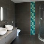 salle de bain grise